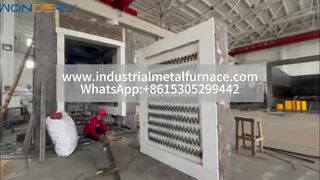 فرن ترولي للخدمة الشاقة بدرجة حرارة عالية تبلغ 1350 درجة مئوية | تكنولوجيا حرارية متفوقة