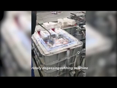 آلة إزالة الغازات من الألمنيوم الدوارة ، آلة تفريغ السوائل من الألومنيوم الدوارة من شريط الجرافيت