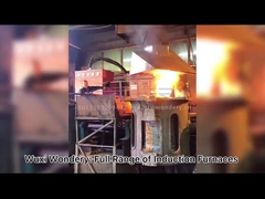 فرن الصهر بالحث بالحث متوسط ​​التردد من الألومنيوم بحد أقصى 1900 درجة مئوية