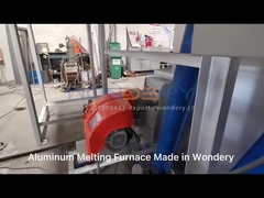 1400 درجة فرن صهر المعادن الصناعية قصاصات النحاس نوع إمالة فرن بوتقة