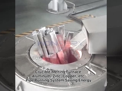1000KG إمالة فرن صهر المعادن الصناعية الحث ذوبان الألومنيوم