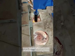 فرن ذوبان الخردة من الألومنيوم يعمل بالغاز مع نظام الدوران