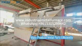 فرن المعالجة الحرارية بحزام شبكي للمقاومة الكهربائية المستمرة للأجزاء المعدنية - موفر للطاقة