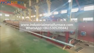 فرن حزام شبكي كبير يعمل بالغاز – معالجة حرارية فعالة للأنابيب المصنوعة من الفولاذ المقاوم للصدأ