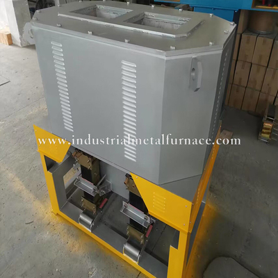 شراء اثنين من غرفة التعريفي فرن صهر النحاس الصناعية لصب الجاذبية 380V online manufacture