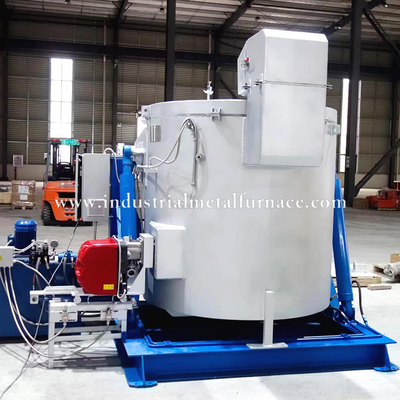 شراء 500kg Gas Fired Aluminum Melting Furnace with Riello Burner 720℃ online manufacture