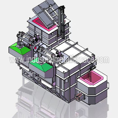 شراء فرن صهر الألمنيوم الصناعي المستمر بالغاز 2500 كجم / ساعة ، فرن صهر خردة الألومنيوم online manufacture