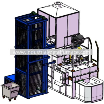 شراء 5000 KG/H Natural Gas Continuous Industrial Aluminum Melting Furnace online manufacture