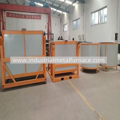شراء IGBT Type 1000kg Tilting Aluminum Industrial Induction Melting Furnace 300KW 1TON PER H online manufacture