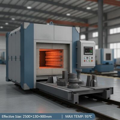 شراء الفرن الكهربائي للشعلة مع 2500 × 1300 × 900mm الحجم الفعلي و 950 درجة مئوية درجة حرارة محددة للمعالجة الحرارية تصنيع عبر الإنترنت