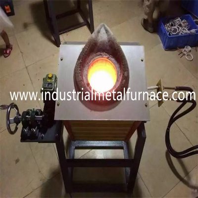 شراء إمالة فرن صهر المعادن الصناعية IGBT Power فرن صهر النحاس الكهربائي online manufacture