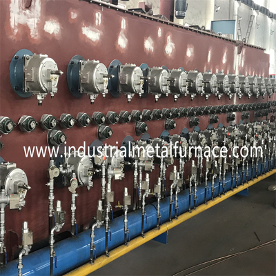 960kw نوع سلسلة الغاز الطبيعي فرن الحزام الشبكي 55Cr3 1500 X 14000 X 200mm