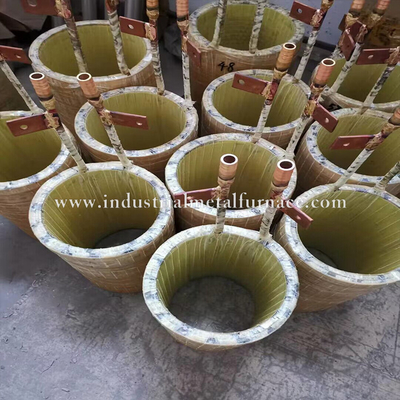 اثنين من غرفة التعريفي فرن صهر النحاس الصناعية لصب الجاذبية 380V