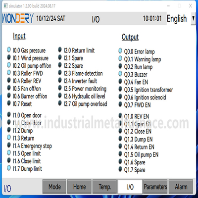 380V 3P 50ZH PLC التحكم في فرن ذوبان الهيكل الألومنيوم