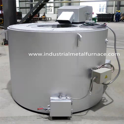 850C 1000kg فرن الحث الألومنيوم صهر فرن كهربائي الألومنيوم