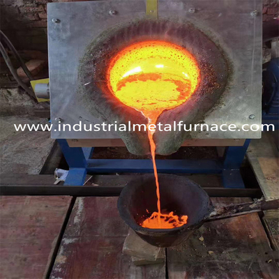 25KW 5KG فرن صهر الصلب الصناعي متوسط ​​التردد آلة صهر خردة الحديد