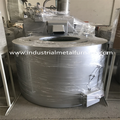 400kg زاماك 5 بوتقة الألومنيوم يموت الصب فرن صهر الغاز الطبيعي نوع ثابت