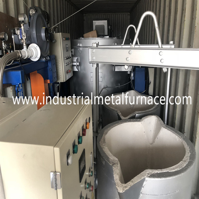 350kg 18KW الألومنيوم القابضة فرن كهربائي التلقائي مغرفة رأسية سخان CE
