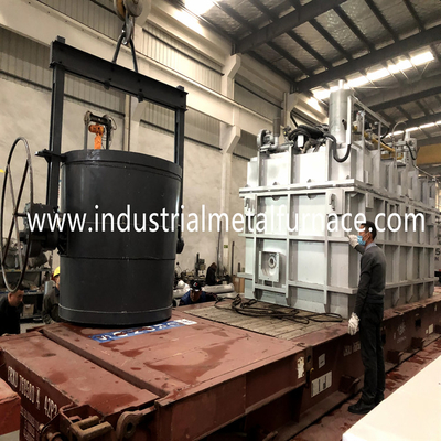 350kg 18KW الألومنيوم القابضة فرن كهربائي التلقائي مغرفة رأسية سخان CE