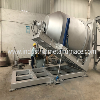 4000KG الغاز الطبيعي الصناعي فرن صهر المعادن والنحاس الفرن الدوار
